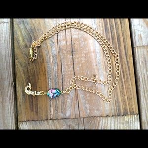 Mermaid necklace 14k gold plated